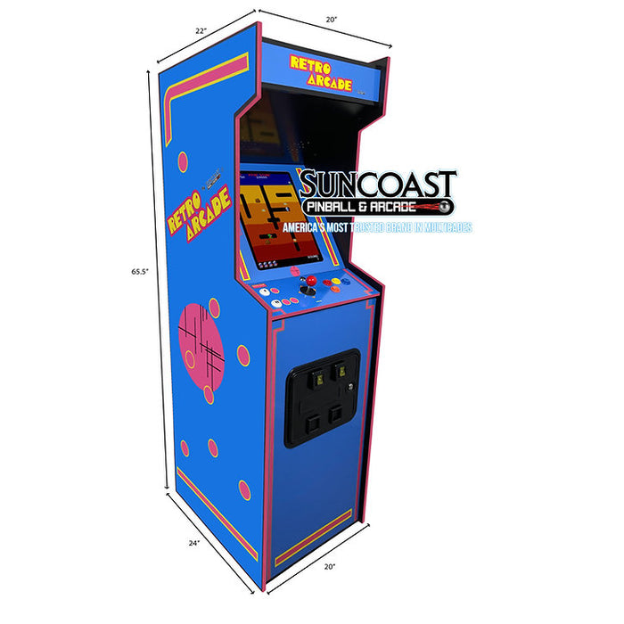 Full Size Multicade Arcade Machine  | 60 Games | Graphics Option D  | Suncoast Arcades