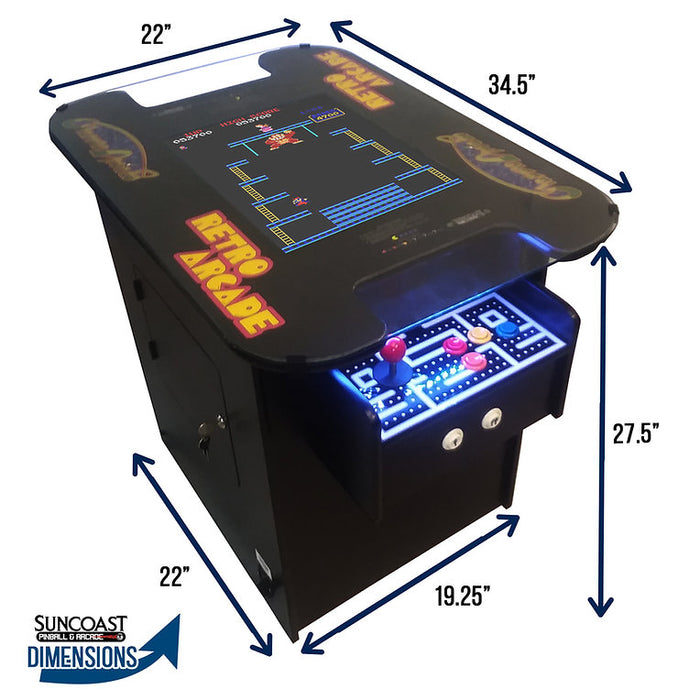 Premium Cocktail Arcade Machine | 412 Games | Suncoast Arcades