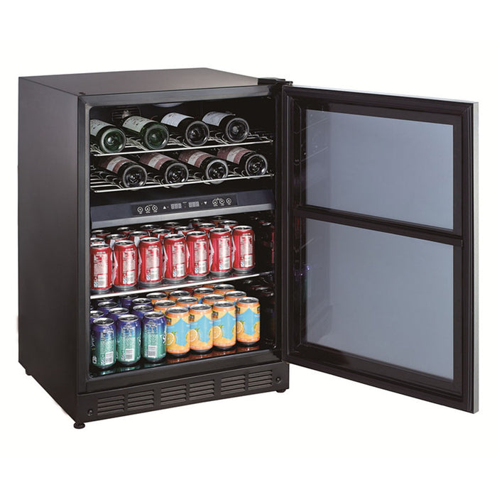 Magic Chef - Dual Zone Built-In Wine and Beverage Cooler - Stainless - BTWB530ST1