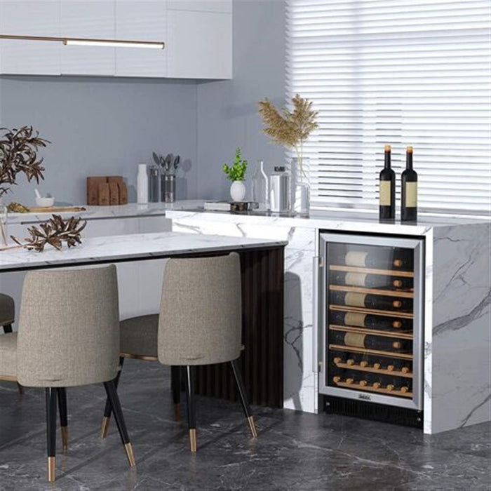 Galanz 5.7 CF Built-In Wine Cooler - Stainless- GLW57MS2B16