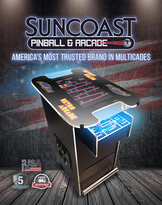 Premium Pub Height Cocktail Arcade Machine | 60 Games | Suncoast Arcades